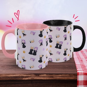 Hythlodaeus and Emet-Selch FFXIV Mug, FFXIV Hythlodaeus Final Fantasy XIV Coffee Cup, FF14 Final Fantasy 14 Mug Gifts for Rpg Gamers