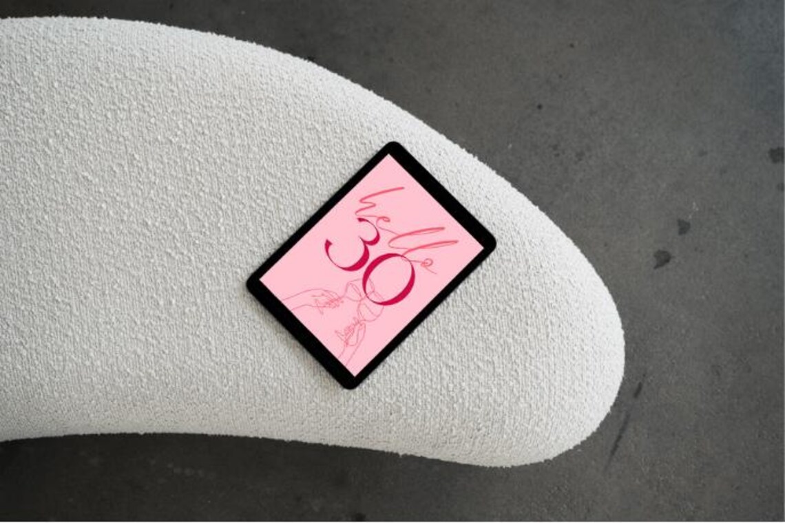 HELLO 30 30th Birthday Welcome Sign Pink Welcome Poster - Etsy