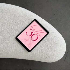 HELLO 30 30th Birthday Welcome Sign Pink Welcome Poster - Etsy