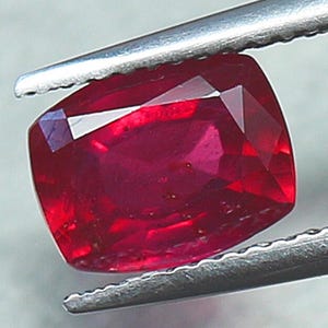 2.52 CT Cushion Cut African Ruby Loose Gemstone (9x7x4.2 mm)