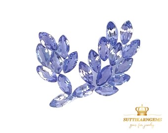 6x3 MM Natural Tanzanite Marquise Cut  Loose Gemstone Lot , Natural Gemstones