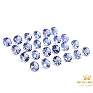 4 MM Natural Tanzanite Round Cut Loose Gemstone Lot, Natural Gemstones #2
