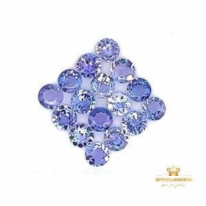 4 MM Natural Tanzanite Round Cut Loose Gemstone Lot, Natural Gemstones #3