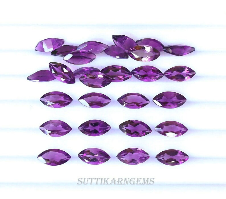 Natural Amethyst Pear Shape 5mm x 2.5mm Gem Gemstone