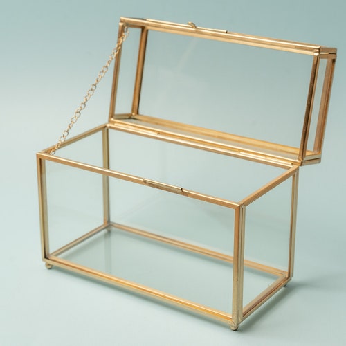 4x6 Brass & Glass Upright Photo Print Box Etsy