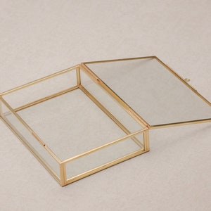 4x6 Brass & Glass Photo Print Box image 4