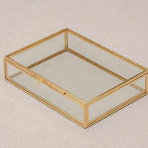 4x6 Brass & Glass Photo Print Box image 3