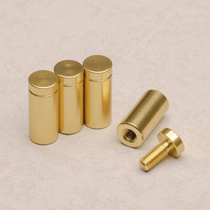 4 Individual Gold Standoff Bolt Set