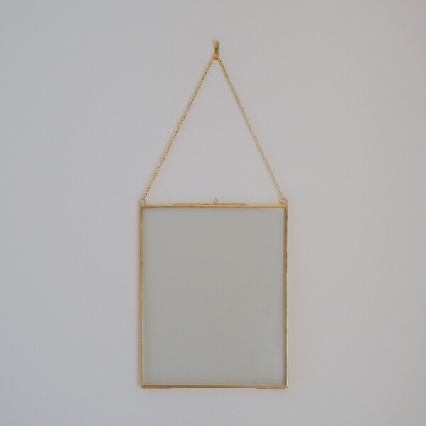 Gold Vertical Hanging Frame Etsy