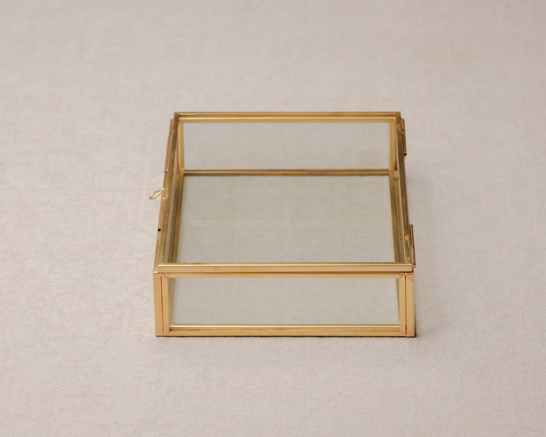 4x6 Brass & Glass Photo Print Box image 5