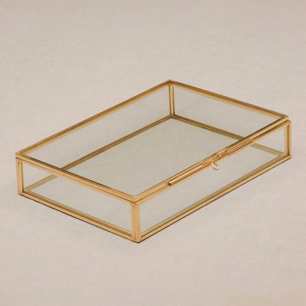 5x7" Brass & Glass Photo Print Box