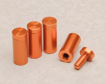 4 Individual Copper Standoff Bolt Set