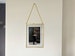 5x7' Brass & Glass Vertical Hanging Photo Frame in Gold