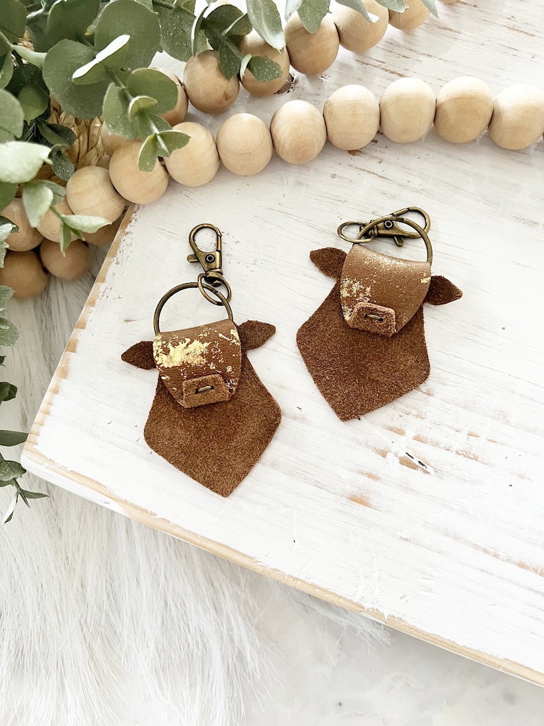 Highland Cow Keychain Cow Keychain Farm Keychain. Ranch Etsy