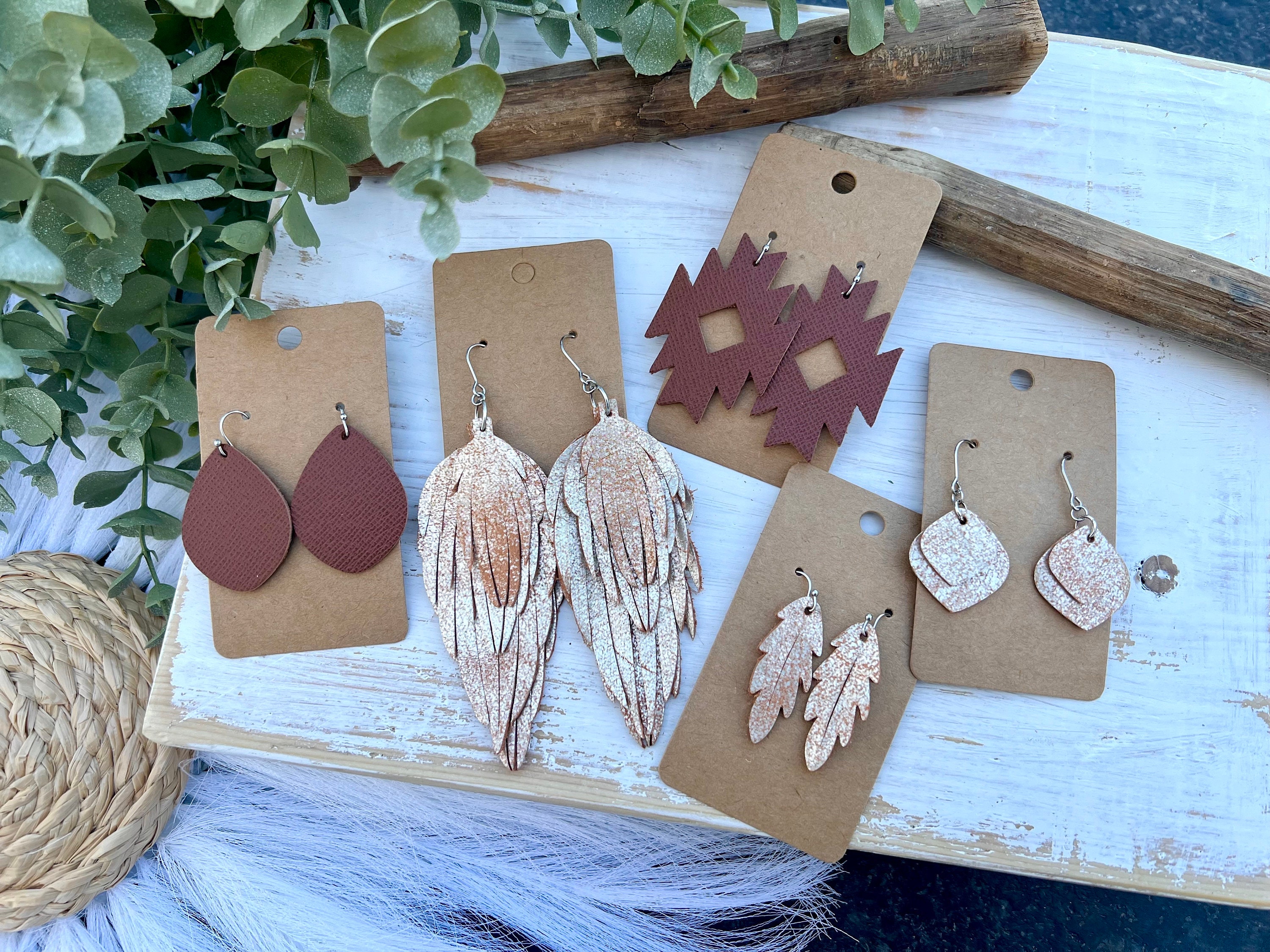 DIY Earring Making Kit Earring Making Kit Rustic Boho Etsy