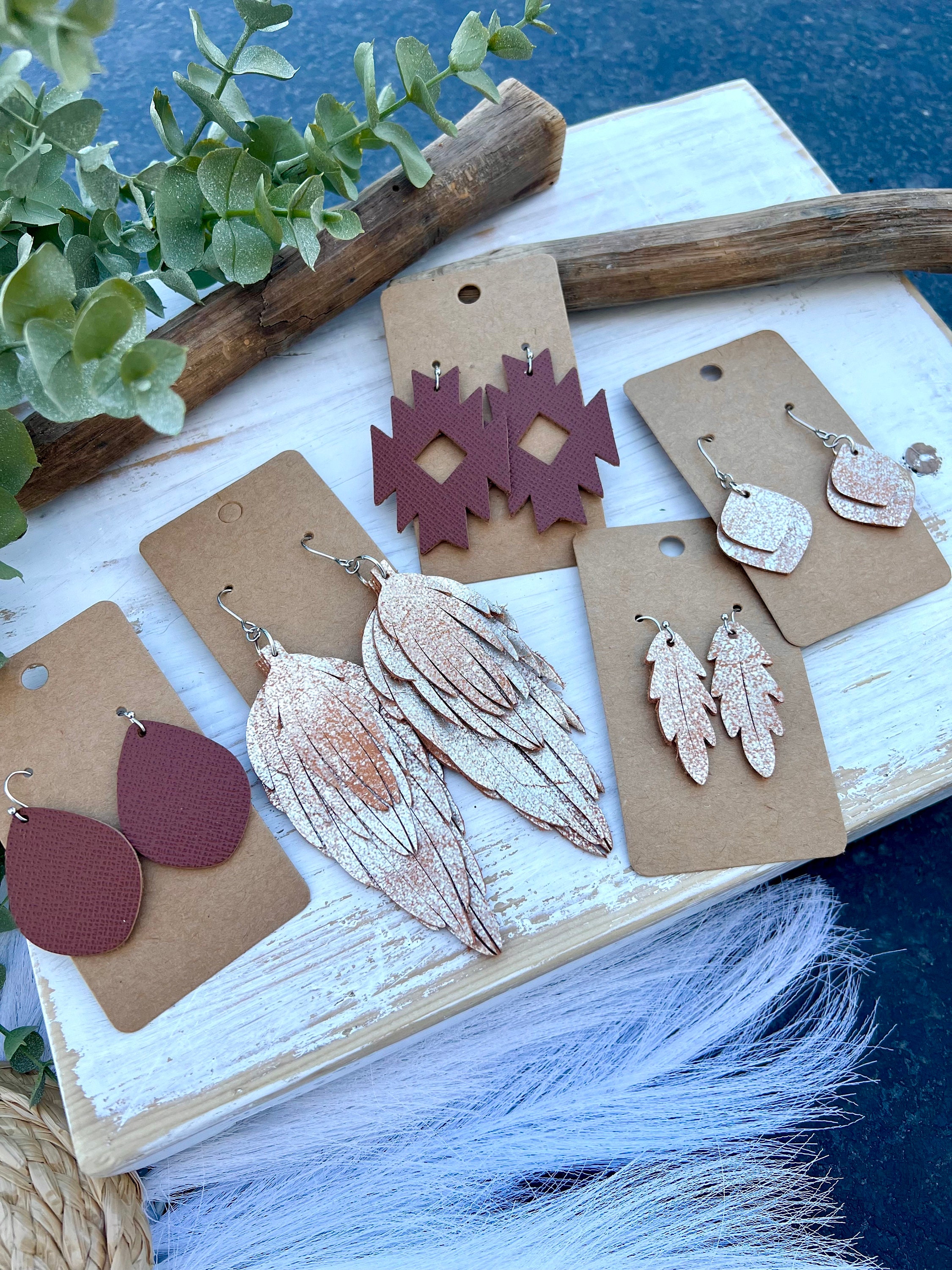 DIY Earring Making Kit Earring Making Kit Rustic Boho Etsy