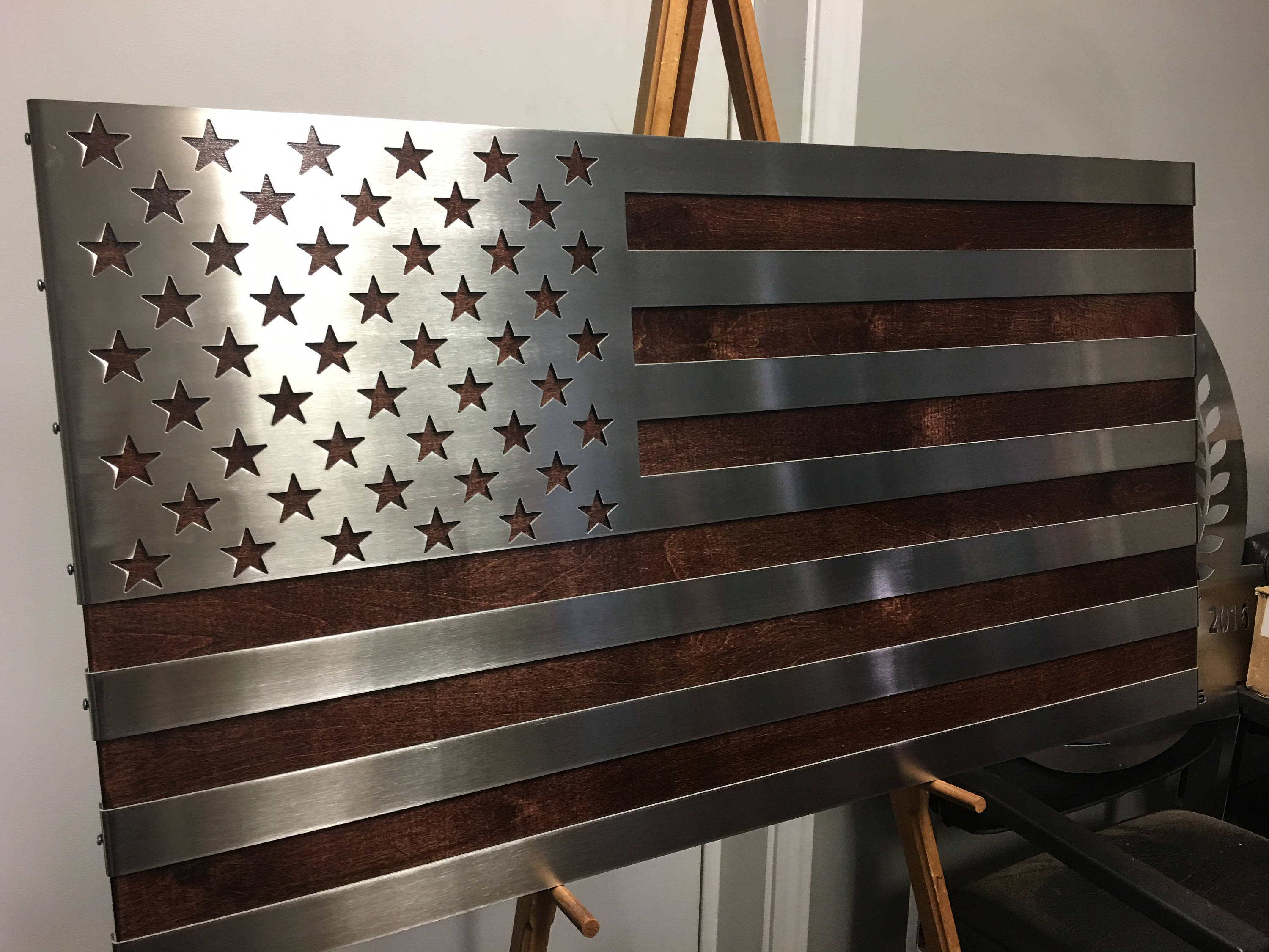 Stainless Steel American Flag Etsy