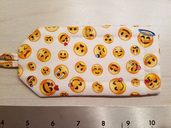 emoji luggage tag