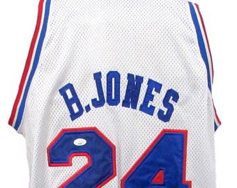 Bobby Jones Hall Of Fame Autographed White Custom Basketball Jersey 76ers