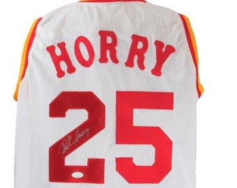 Robert Horry Signed/Autographed Rockets Custom Basketball Jersey