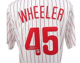 Zack Wheeler Autographed White Baseball Jersey Phillies