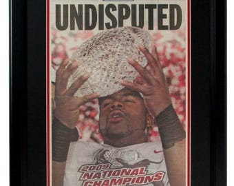 Tuscaloosa News 2009 National Champs Alabama Crimson Tide Newspaper Framed152276