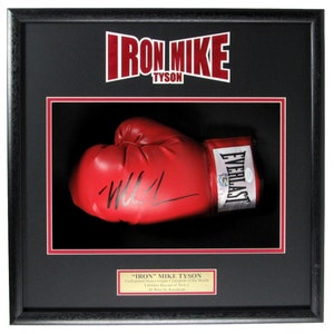 Mike Tyson Iron Mike Champ Signed/Autographed Boxing Glove Framed