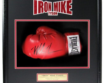 Mike Tyson Iron Mike Champ Signed/Autographed Boxing Glove Framed