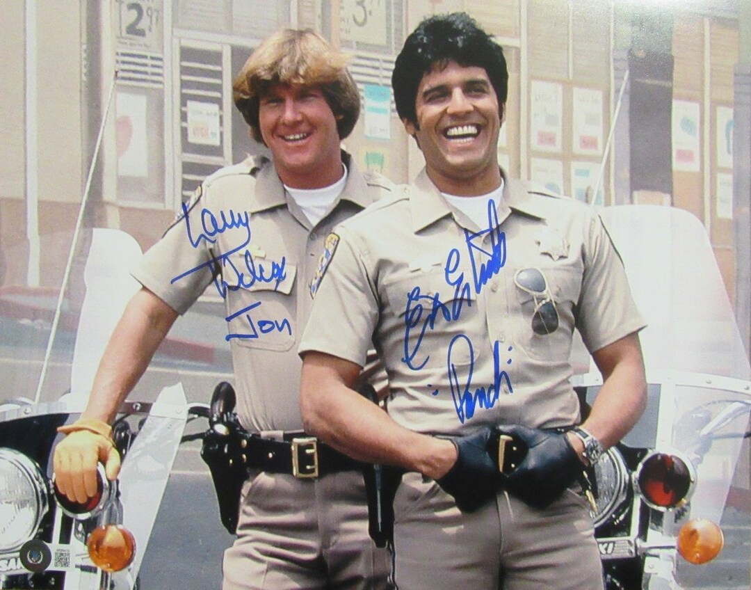 Larry Wilcox/erik Estrada Dual-signed/inscr 11x14 Photo - Etsy