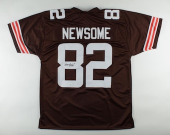 Ozzie Newsome Hall Of Fame Signed/Inscribed Browns Custom Football Jersey