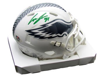 Cam Jurgens Signed Eagles 2024 Salute to Service Mini Helmet