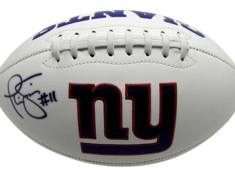 Phil Simms New York Giants Signed/Autographed Logo Football