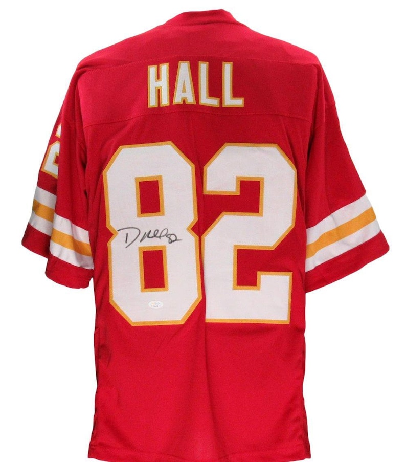 Dante Hall Signed/Autographed Red Custom Football Jersey Kansas City Chiefs imagen 1