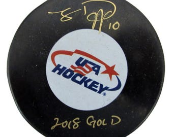 Meghan Duggan Signed/Inscribed 2018 Gold Team USA Hockey Puck