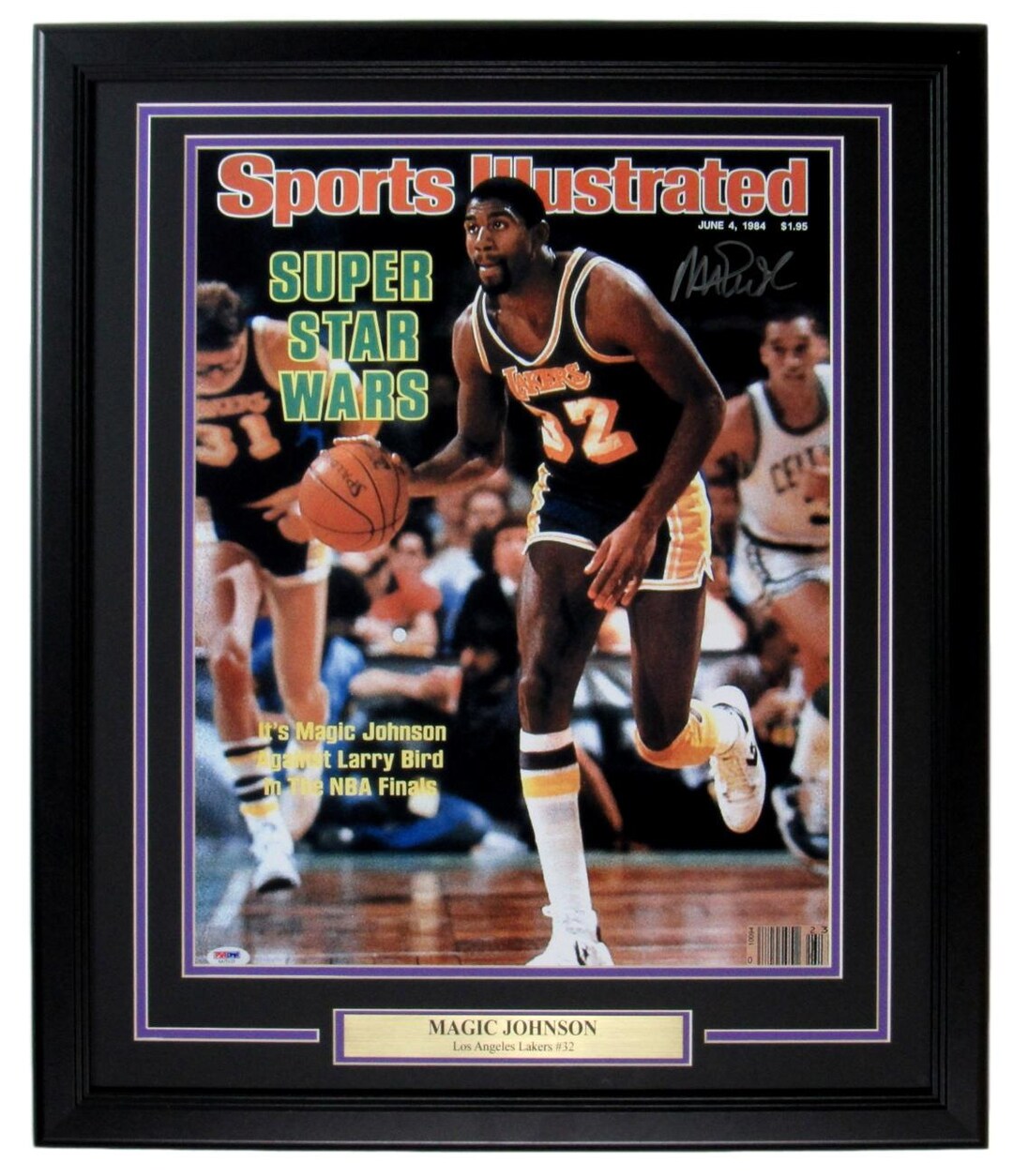Magic Johnson La Rams Magic Johnson LA Lakers Signed/autographed 16x20 SI Photo Framed - Etsy