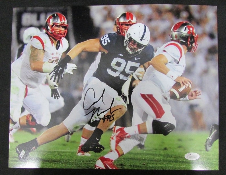 Carl Nassib Penn State PSU Autographed/Signed 11x14 Photo ...