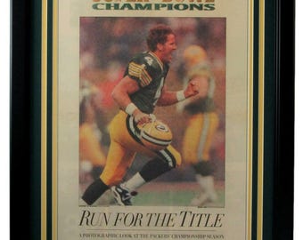 Packers 1997 Super Bowl XXXI Champs Journal Sentinel Newspaper Framed 157884