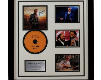 Andrea Bocelli Signed/Autographed CD Photo Collage Framed Beckett