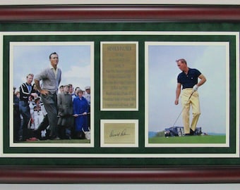 Arnold Palmer Framed Photo Tribute Collage w/Laser Engraved Autograph
