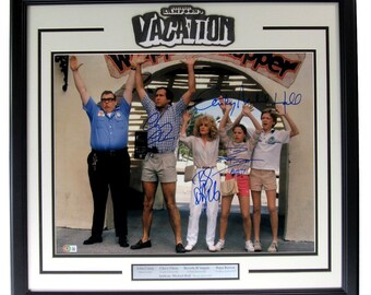 National Lampoons Vacation Signed x 4 16x20 Photo Framed