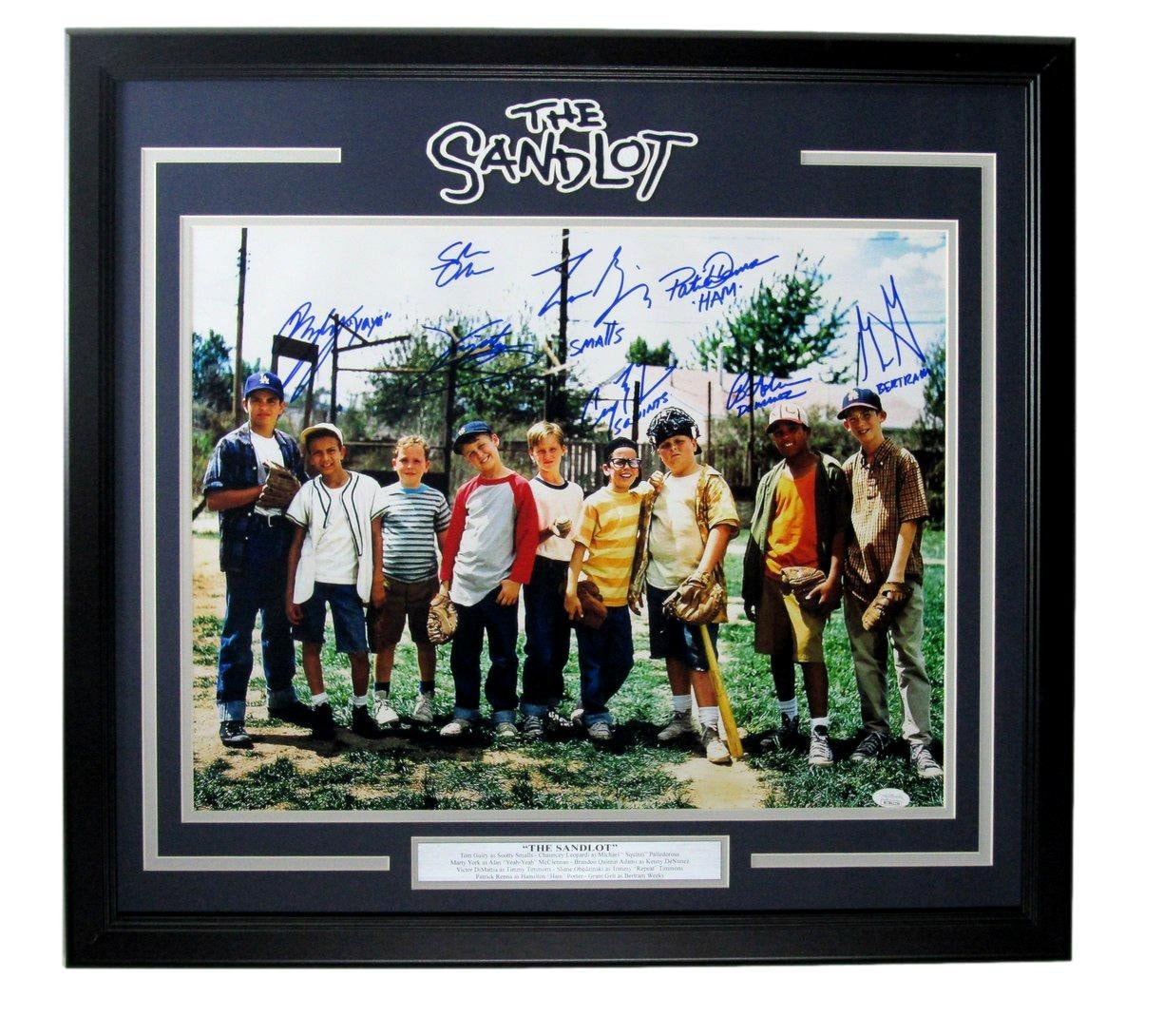 Bleachers Sports Music & Framing — The Sandlot Team Signed 8x 16x20 Photo -  JSA COA Authenticated - Professionally Framed and Plate