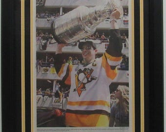 Penguins 2017 Stanley Cup Champs Pittsburgh Post Gazette Newspaper Framed