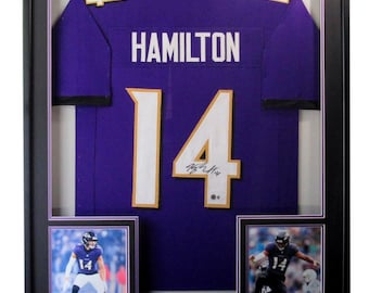 Kyle Hamilton Signed/Autographed Baltimore Ravens Jersey Framed