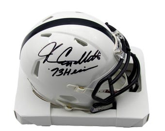 John Cappelletti Autographed/Insc Penn State White Mini Speed Football Helmet