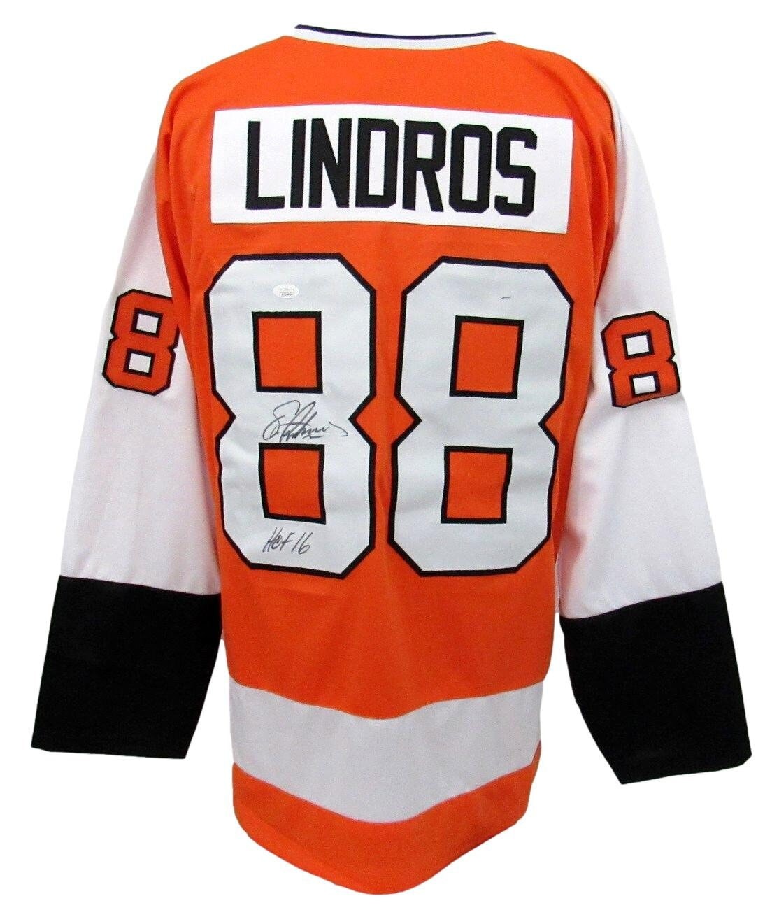 Eric Lindros Signed Philadelphia Flyers 11x14 Photo HOF 16 JSA
