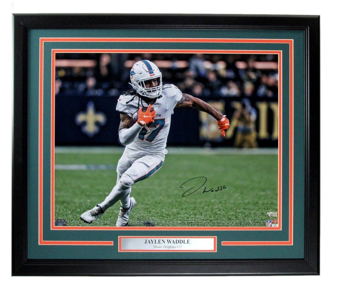 Jaylen Waddle Autographed 16x20 Photo Miami Dolphins Framed Etsy