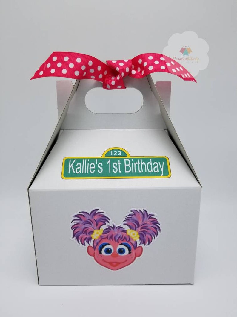 Elmo Party Abby Cadabby Party Favors Sesame Street Party Personalized Abby Cadabby Treat Boxes Sesame Street Party Favors Elmo Party