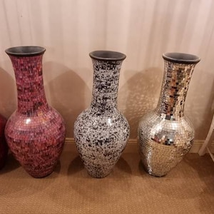 Large mosaic vase