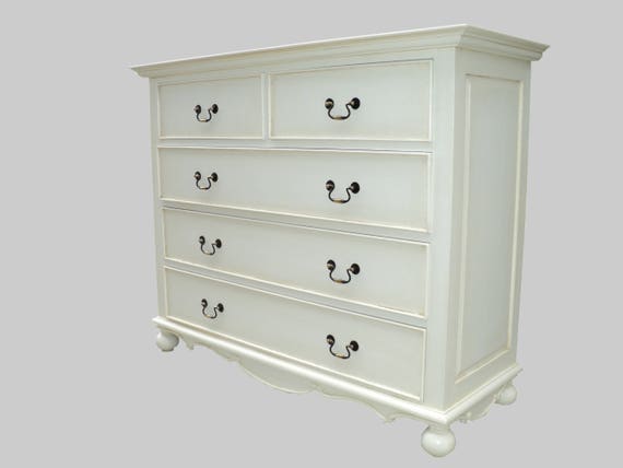 French Style Bordeaux Tall Slim Chest Of Five Drawers Can Be Etsy