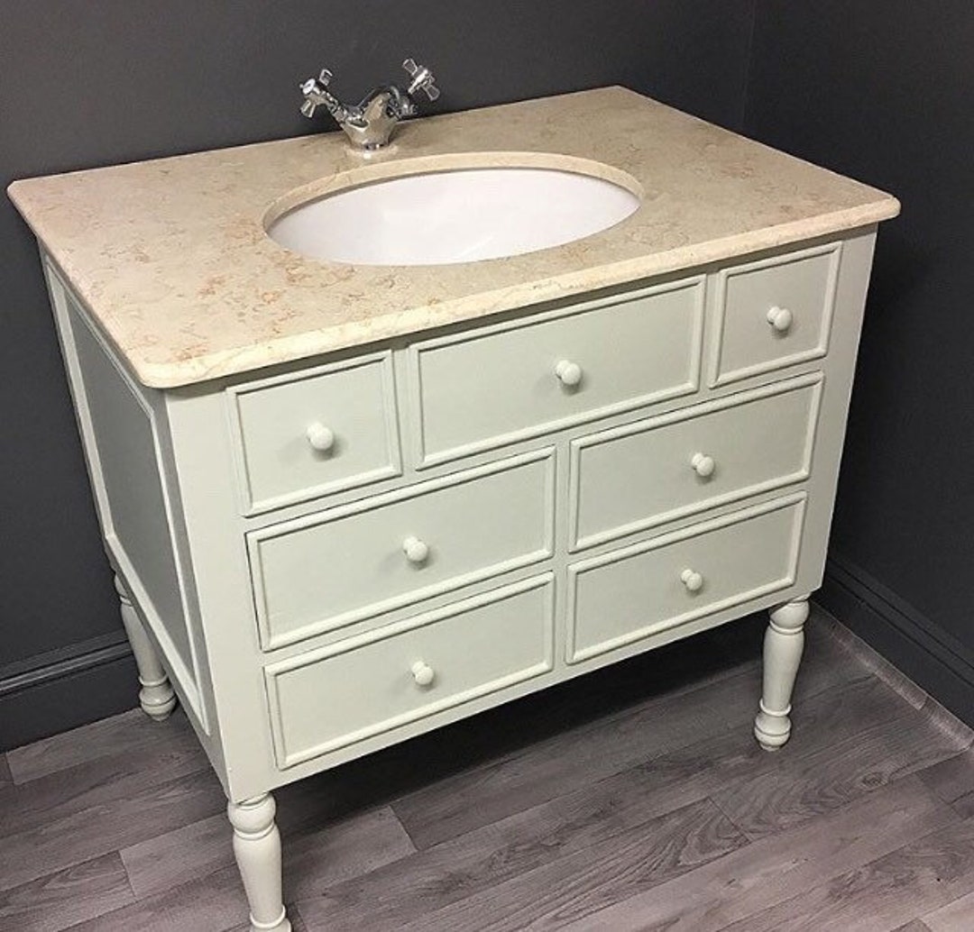 French Country Single Sink Bathroom Vanity Unit (any Colour!) - Etsy UK